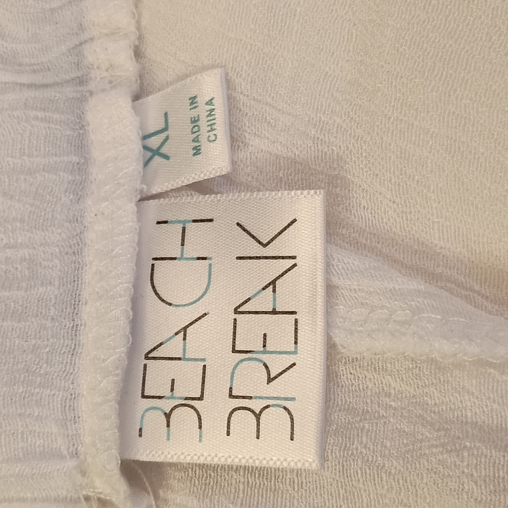Beach Break SZ XL White Beach Palazzo Pants - Picture 5 of 7
